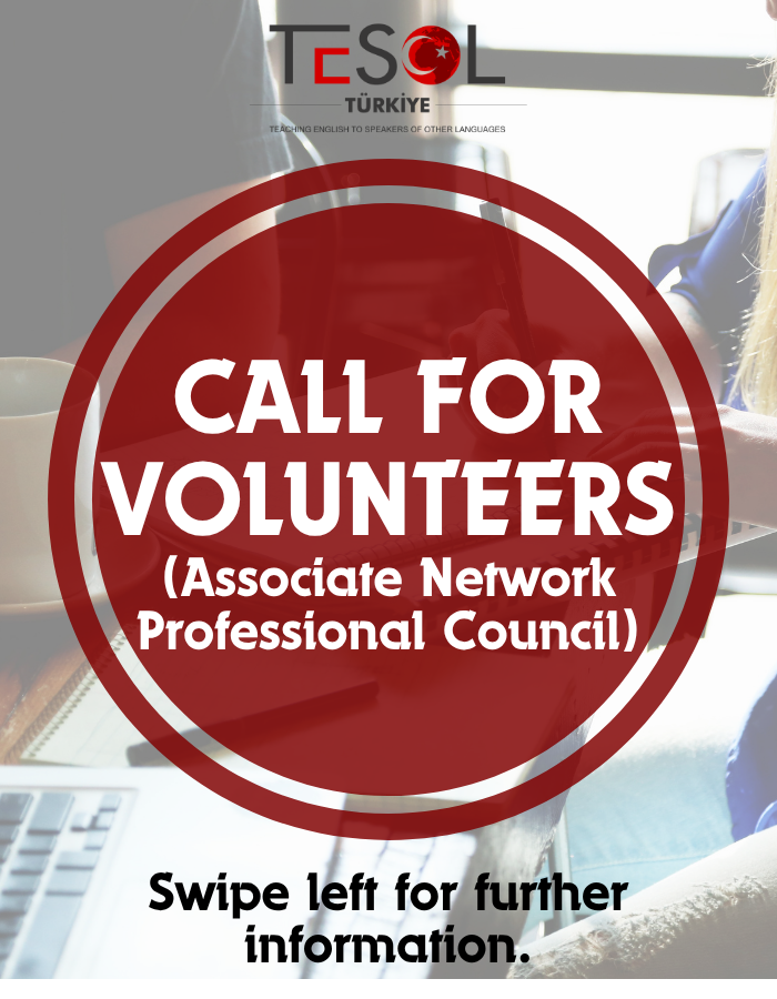 TesolinTurkey's tweet photo. TESOL Türkiye is currently looking for a dynamic and enthusiastic SIG Representative to join the Associate Network Professional Council (ANCP)!

🔗 For more information and to apply: https://t.co/3ABKJXm9Wc https://t.co/gJoz0apOFI
