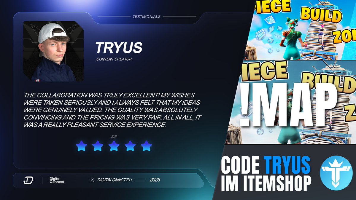 digitalcnnct's tweet image. Testimonial by @Tryusfnr 
» Social Media Work

⭐️⭐️⭐️⭐️⭐️

Back in March, we had the honor of working with him on his new advertisement slider. At the moment we are working on new projects for his stream appearance.

#animations #slider #streaming