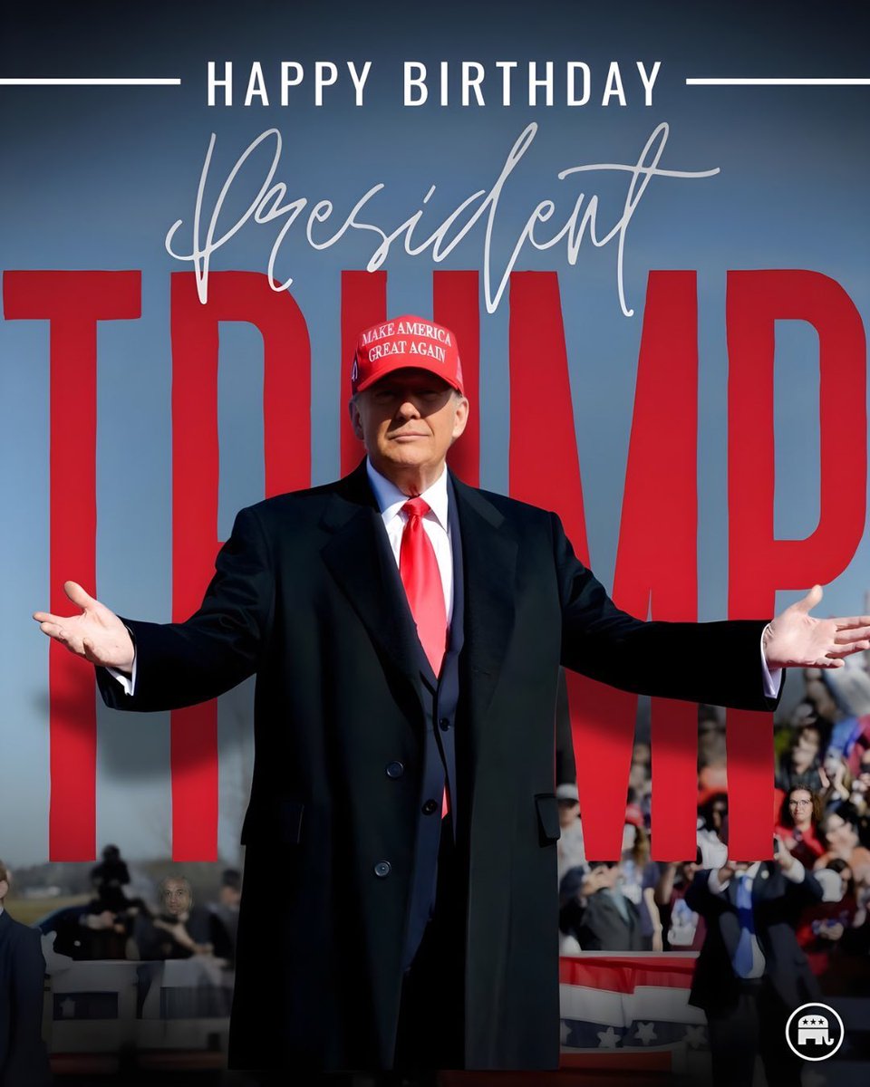 It’s an exciting day for America.  🇺🇸 
Happy 250th Birthday to the U.S. Army. 
Happy Flag Day. 
Happy Birthday to the greatest President, Donald J. Trump.