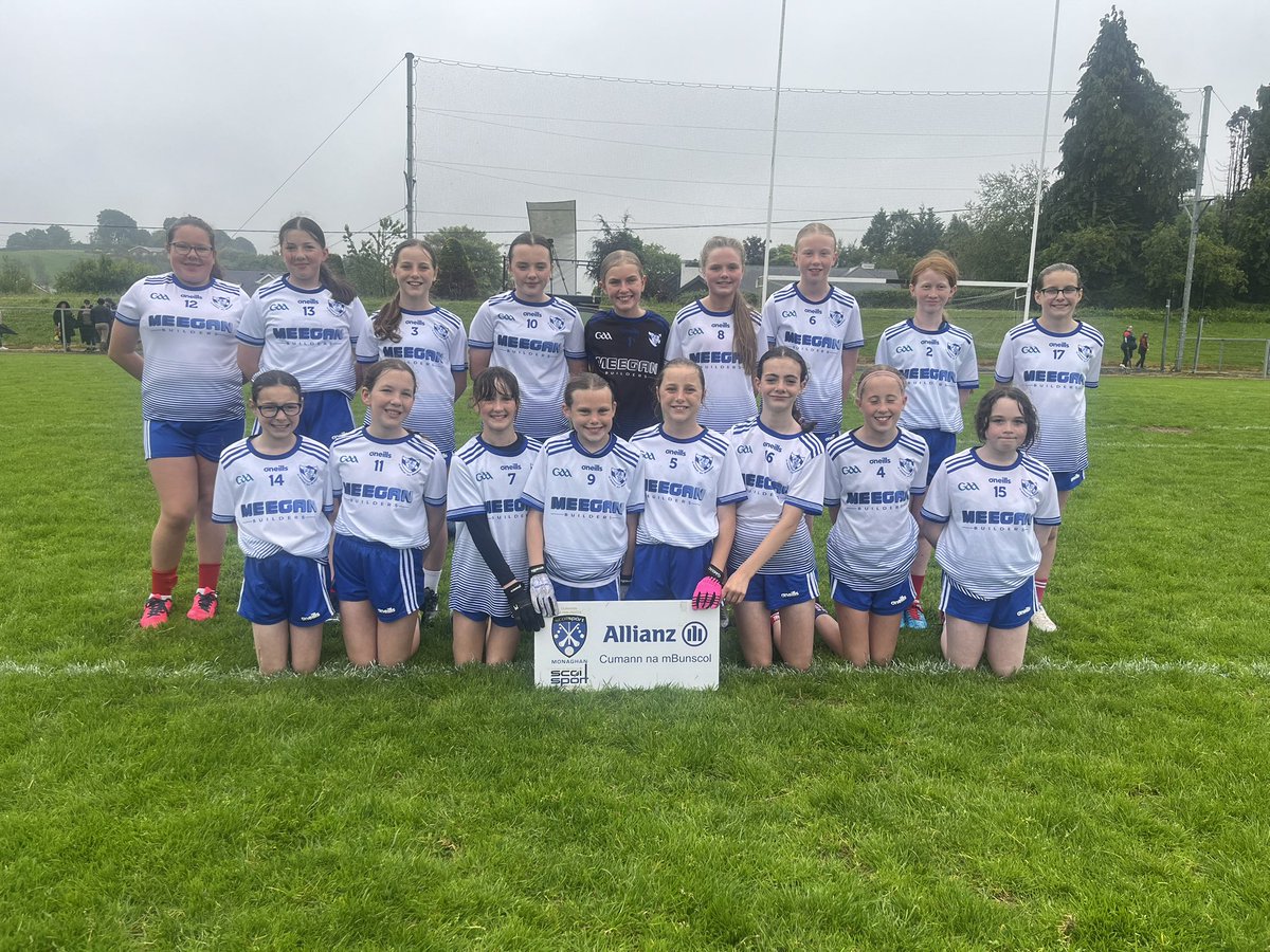 CumannM's tweet photo. 🌟🌟Girls finals Day 🌟🌟
Roinn 2 was set to be another exciting encounter between Scoil Mhuire Clontibret &amp; St Patrick’s Broomfield. After a brave battle Broomfield held onto the victory @cnambnaisiunta @AllianzIreland @OneillShamrock @LadiesDmoyne @Monaghan_LGFA https://t.co/RFbyyppALa