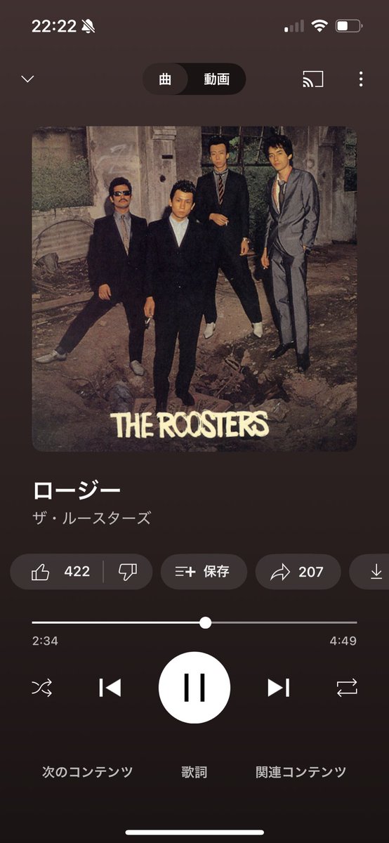 ルースターズかっこよすぎ