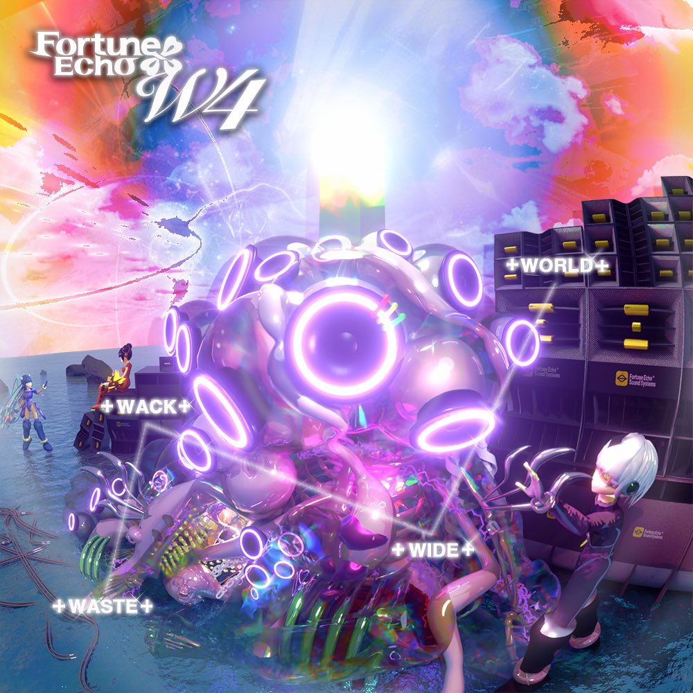 📣 Announce 📣

M3春2025にてリリースしました
Fortune Echo(w/Mothtek) 1st album
｢ W4 -World Wide Wack Waste- ｣ がbandcampでもお買い求めいただけるようになりました🎉
是非、チェックをお願いします！👏

fortuneecho.bandcamp.com/album/w4-world…