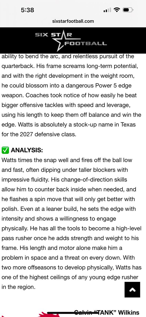 Thanks for the coverage &amp; write up <a href="/sixstarfootball/">Six Star Football | PLUS+</a> 

Had a blast <a href="/SMUFB/">SMU Football</a> Dallas Showcase. Grateful for these opportunities to improve. 

<a href="/Nicholls_FB/">Nicholls Football 🏈</a> DL Camp Sat-Tues for another chance to get better! 

<a href="/LEHSfball/">Little Elm Football</a> <a href="/CoachKA903/">Keiston Alexander</a> <a href="/CoachB_Miller/">Barron Miller</a> <a href="/CoachGravesR1T1/">Coach Graves</a> <a href="/RTexada/">Coach Texada</a>