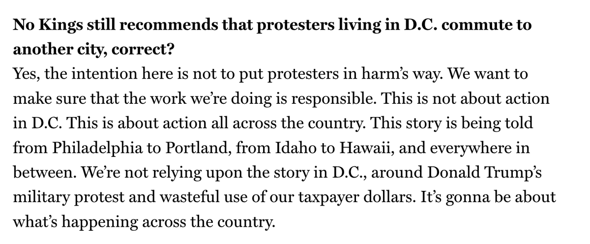 wish the protest industrial complex would spend, like, one second thinking about D.C. and not say shit like this