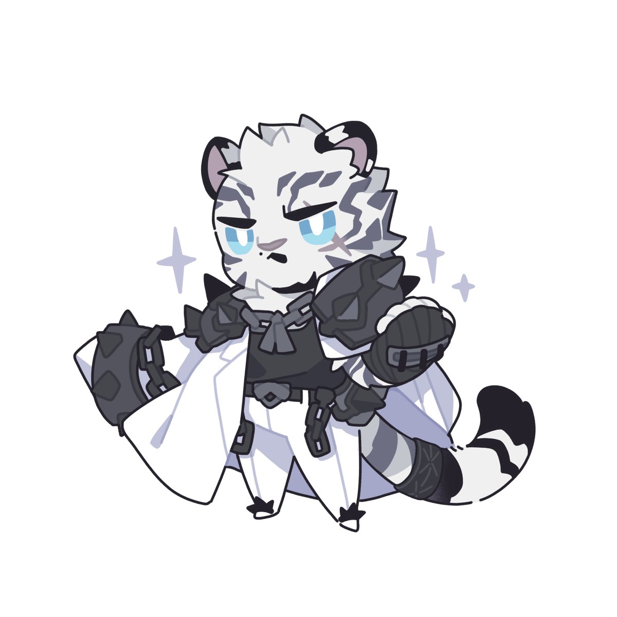 Another cutie chibi has been made!

Art by: <a href="/saden_meow/">SADEN🌰狸子餅</a> 
Thank you <3 

#Arknights
#Mountain
#MountainArknights