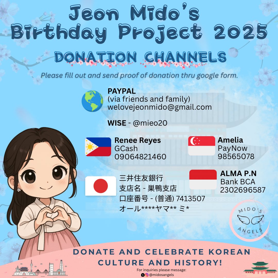 MidosAngels's tweet photo. Jeon Mido Birthday Project 2025 💐

Inspired by her upcoming historical film, we’ll be donating to the Friends of the National Museum of Korea! 

A small act of kindness for the actress who gives us so much.

🔗https://t.co/Qno2rDaZ8K

#JeonMido #전미도 #CelebrateMidowithKindness https://t.co/HqdRkHGx48