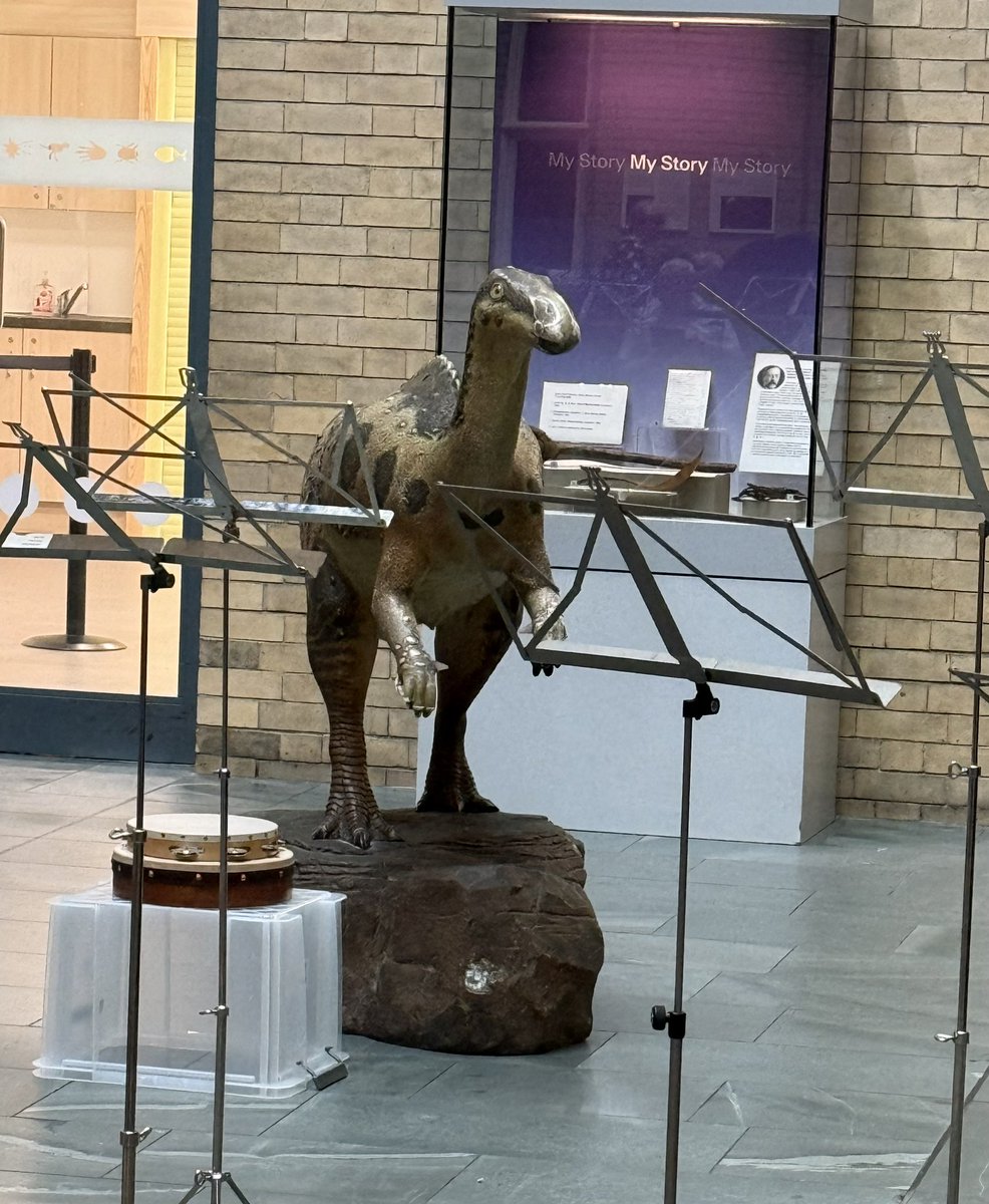 RuthFEvans's tweet image. Stunning @KantosChoir @EllieSlorach Elements performance at the World Museum Liverpool last night 👏 Every concert venue should have dinosaurs protecting the music stands from the ground (& above!). Wonderful to watch Kantos in Liverpool #Earth #Air #Water #Fire