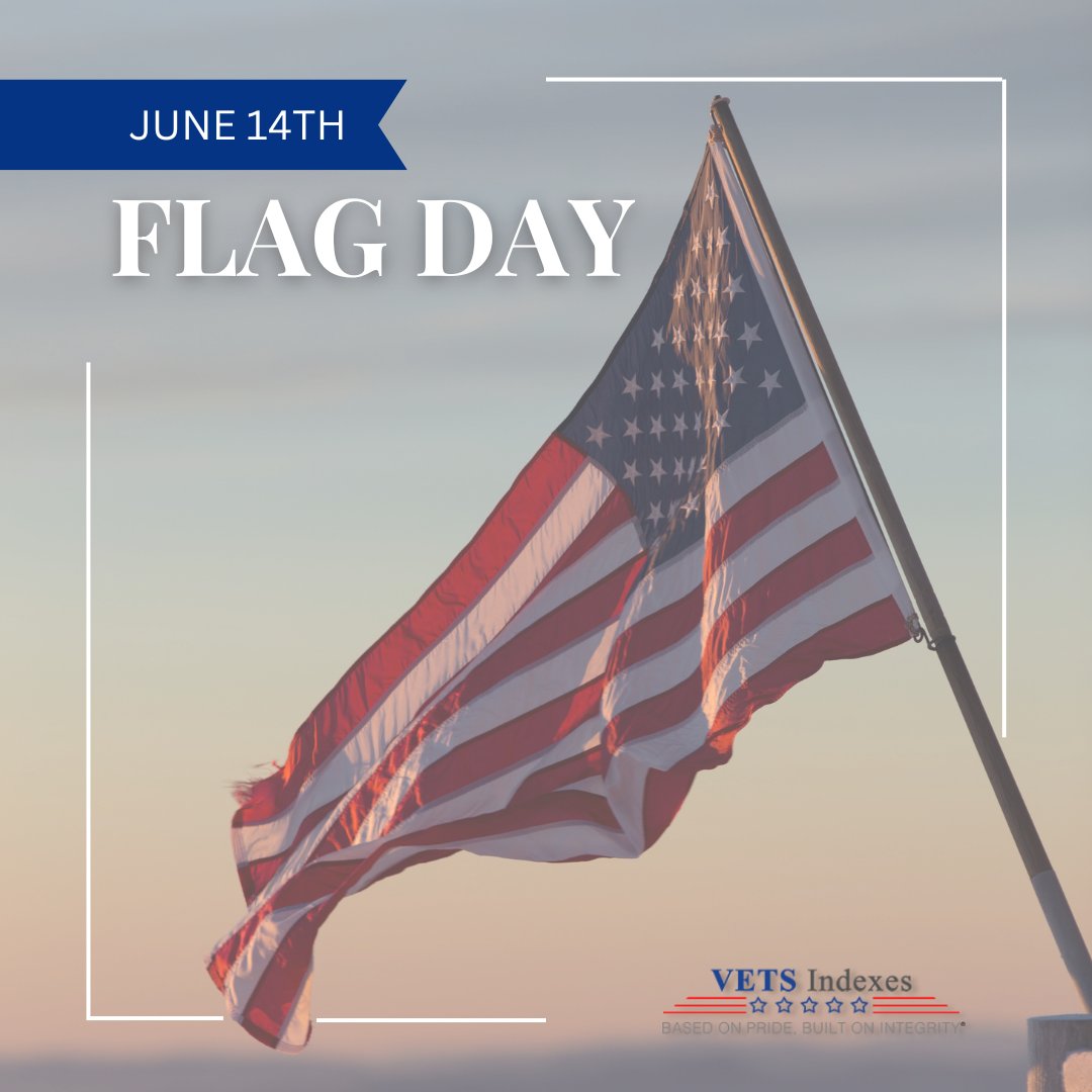 VETS Indexes (@vetsindexes) on Twitter photo On Flag Day, we honor the symbol of our nation's values—and the veterans who’ve defended them.
#VETSIndexes #FlagDay #StarsandStripes On Flag Day, we honor the symbol of our nation's values—and the veterans who’ve defended them.
#VETSIndexes #FlagDay #StarsandStripes