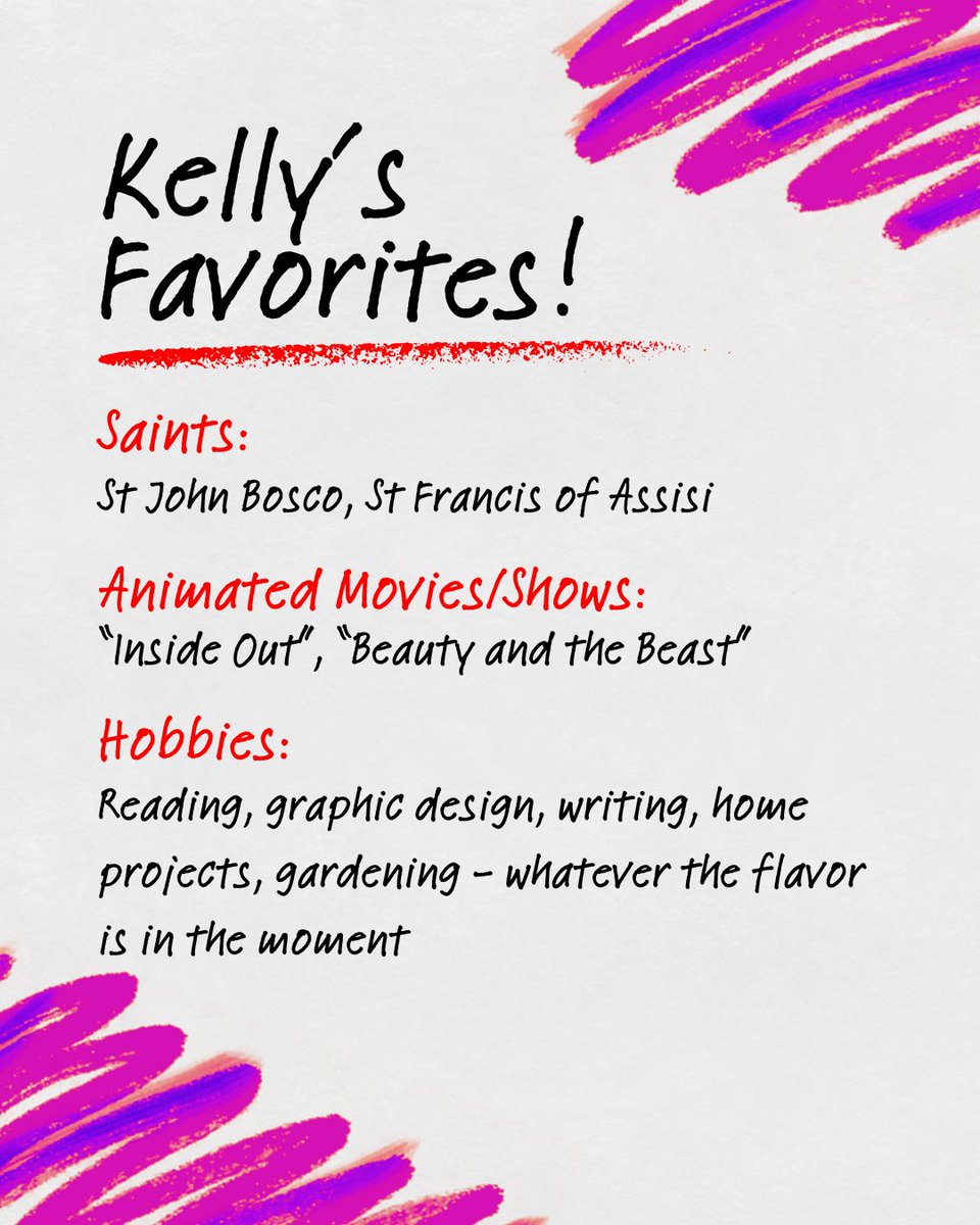 ClaritasStudios's tweet image. Kelly Briggs is a homeschooling mom of five and a true Jill-of-all-trades who also has a background in elementary education. She's deeply committed to helping us grow our mission and share the beauty of our faith through animation!

#CatholicCreatives #CatholicMom