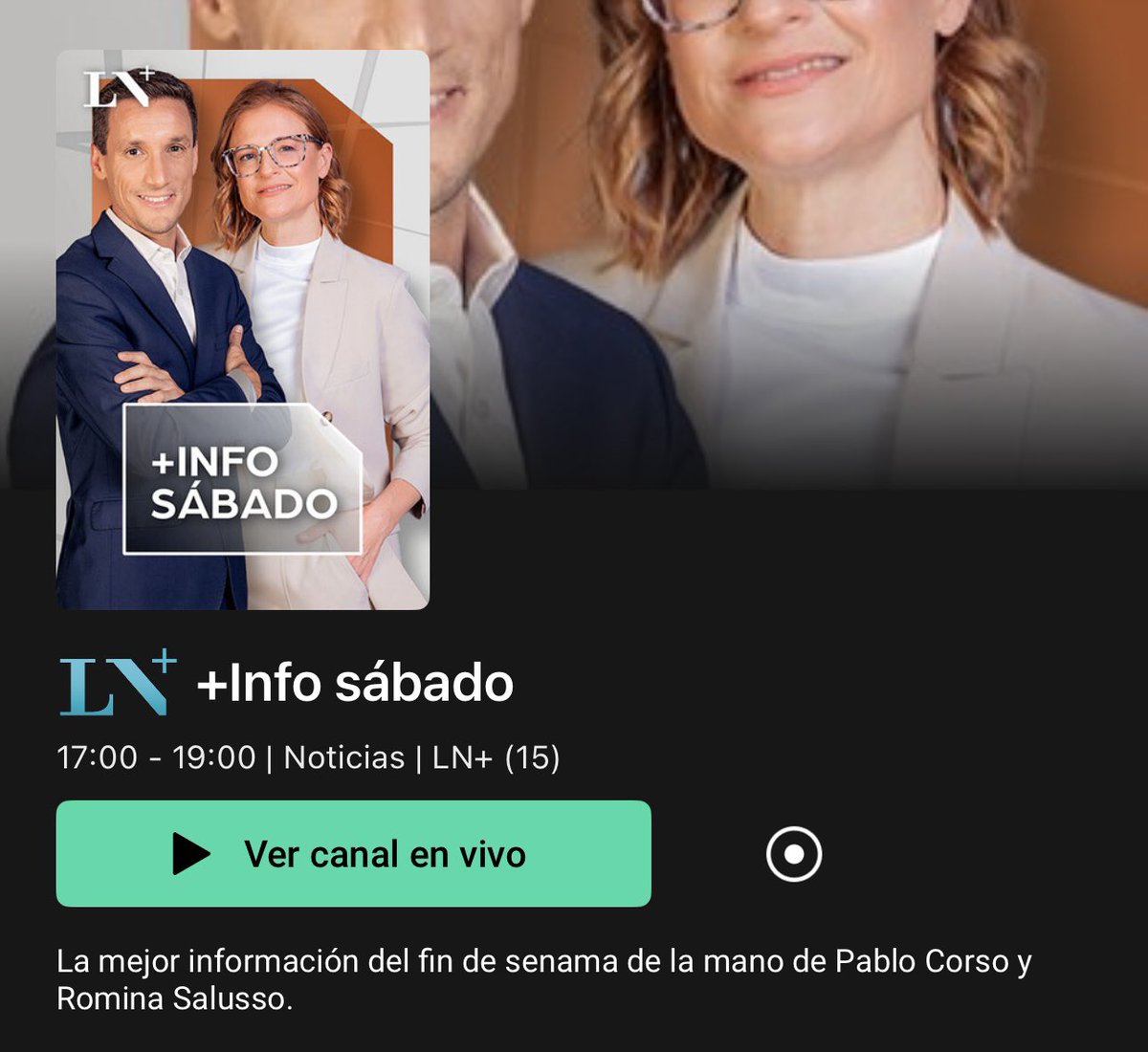 pcorsoheduan's tweet photo. Nos reencontramos este sábado.
Desde las 17:00h. en @lanacionmas. https://t.co/grYpsrJiHX
