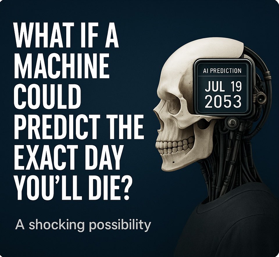 whynect's tweet image. 🧬 What if a machine could predict the exact day you’ll die?

Not based on fate, but on cold, clinical data.

This isn’t sci-fi. It’s already happening.

Read before they calculate your last breath.

📎👇 whynect.com/can-ai-predict…

#AIlies #DeathPrediction #whynect