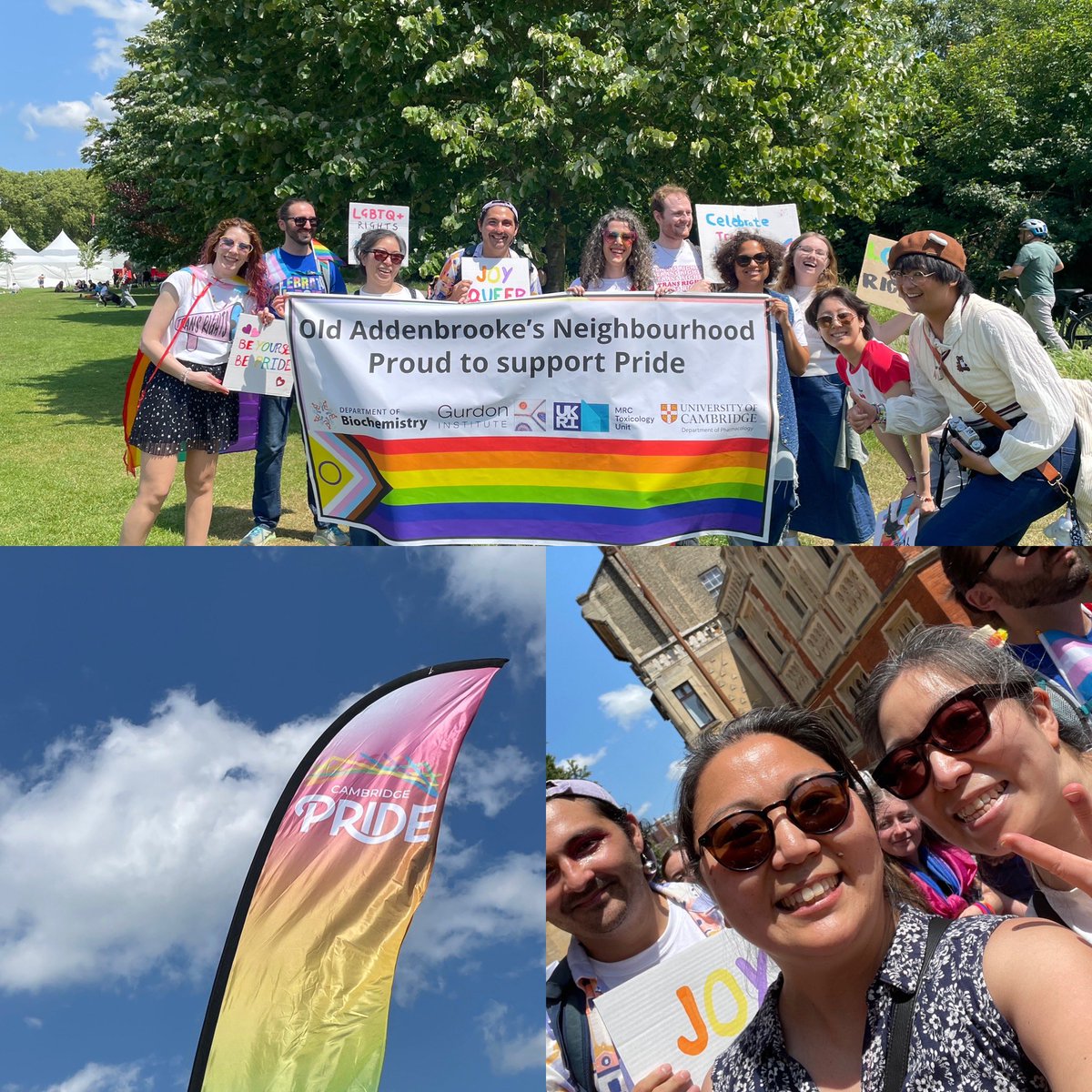 jrkumita's tweet image. A beautiful day to celebrate #CambridgePride with the Old Addenbrooke’s Neighbourhood @UnivCamPharm @MRC_TU @GurdonInstitute @CamBiochem 🏳️🌈