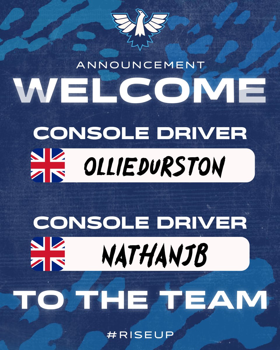 International Racing Team (@team_irt) on Twitter photo 📝Signings | @Rezify17 <a href="/IRT_Nathanjb17/">IRT_Nathanjb17</a>
🔹Another day, another victory for the OG🥱
🔹These two original gangsters have improved their pace on the new game and have now returned to the team⚡️
Welcome back to IRT, Ollie & Nathan💙 📝Signings | @Rezify17 <a href="/IRT_Nathanjb17/">IRT_Nathanjb17</a>
🔹Another day, another victory for the OG🥱
🔹These two original gangsters have improved their pace on the new game and have now returned to the team⚡️
Welcome back to IRT, Ollie & Nathan💙