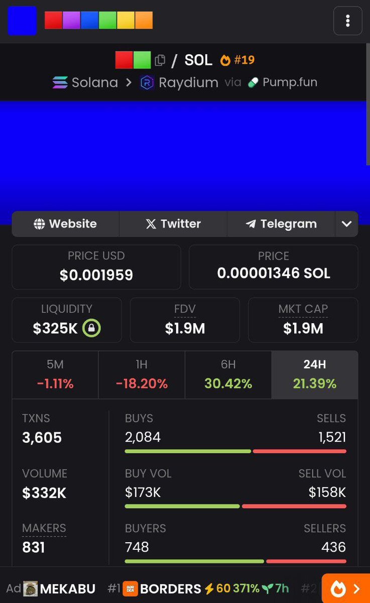 Epileptic_CULT's tweet photo. WE ARE #19 ON @dexscreener !!! https://t.co/vd7iPx2YhY