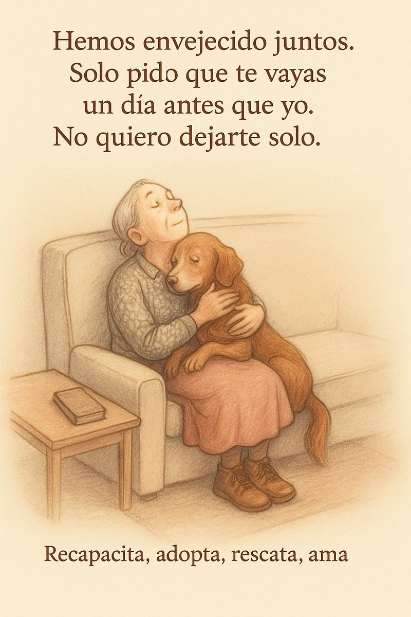 Te he visto correr, saltar, ladrar de alegría, dormirme en el regazo. Te he visto enfermo, valiente, paciente. He visto en tus ojos la eternidad de un amor que no juzga, que no abandona, que no se cansa.

Crecimos juntos.
Tú aprendiste el mundo a través de mi voz.
Y yo aprendí a