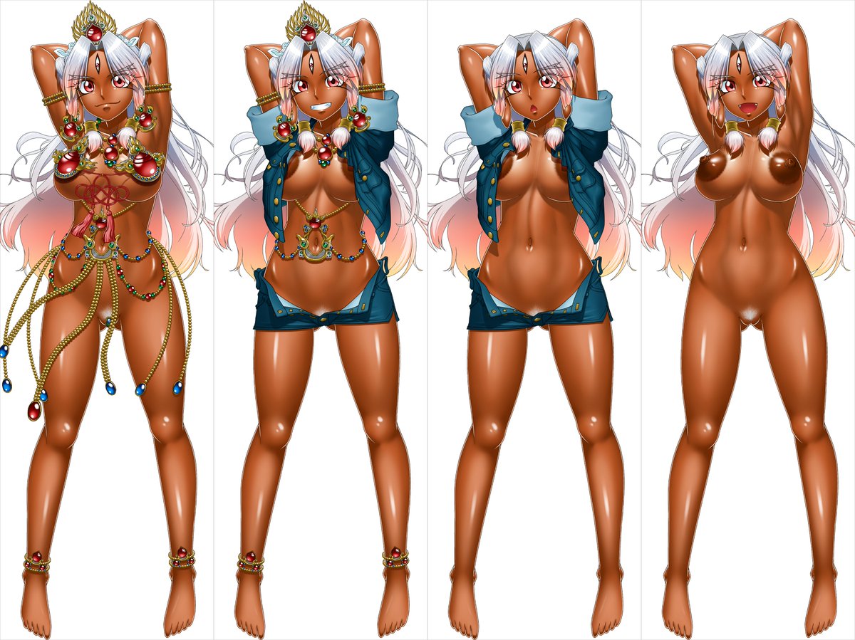 ダキニテン様立ち絵4態 