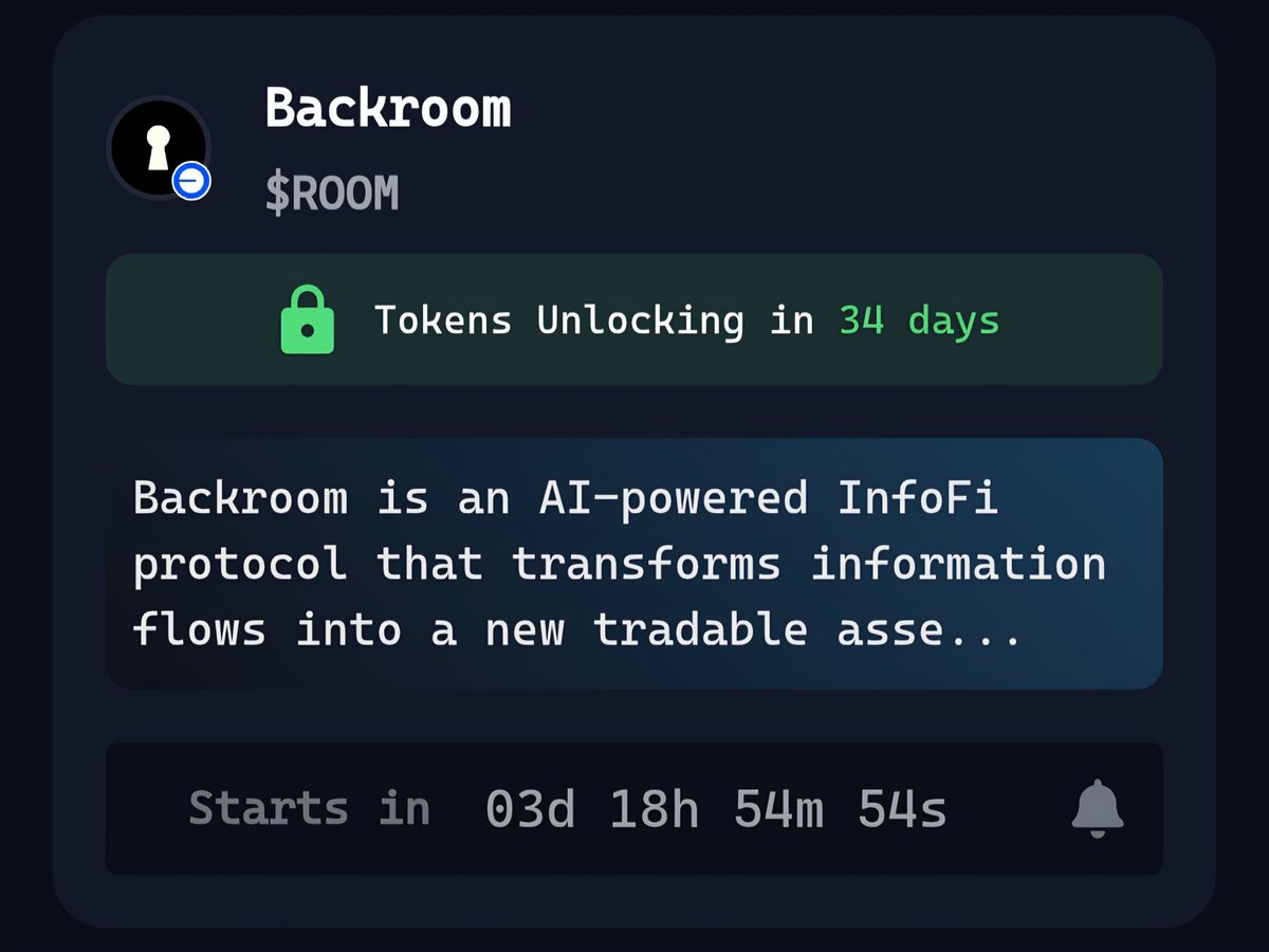 One of the most hyped projects on <a href="/virtuals_io/">Virtuals Protocol</a> 

Are you going for $ROOM the only way to <a href="/useBackroom/">Backroom</a> in 3 days time, would you be pledging?
