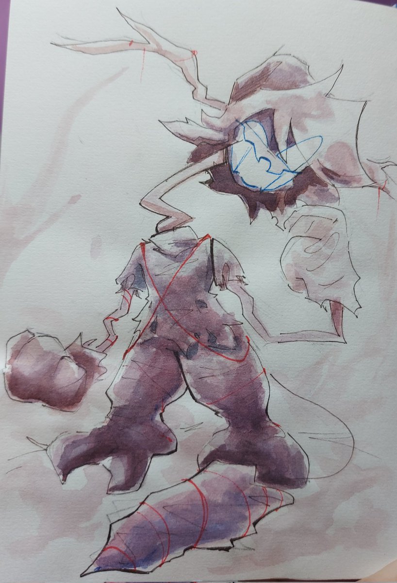 JelaSmrad's tweet photo. Bloodlust inspired monster and a falsethorn watercolor drawing..
#fridaynightfunkinevilmod #fnfcorruptionmod https://t.co/JKLVMuLXqf