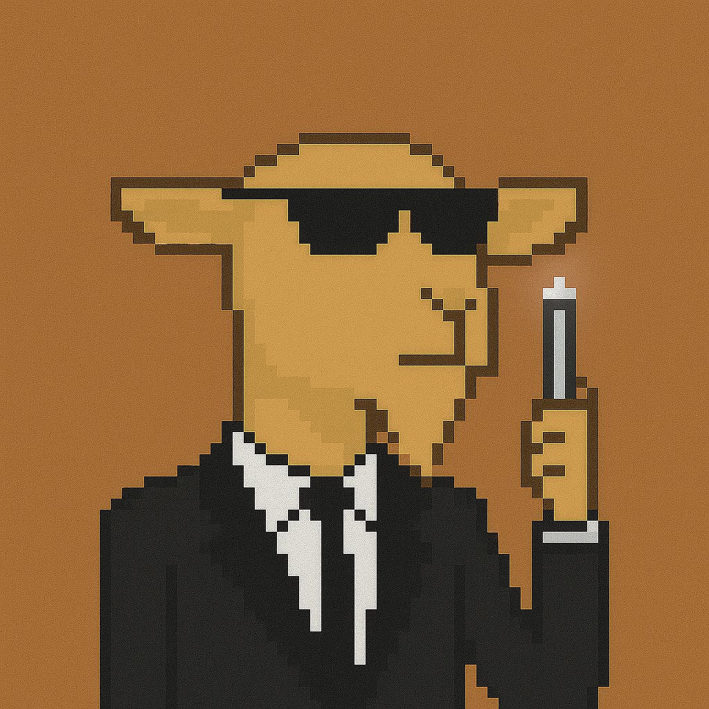 blkvango's tweet photo. @ArtZentsik #CryptoGoats #NFTs #MenInBlack https://t.co/1OGCATR3LC