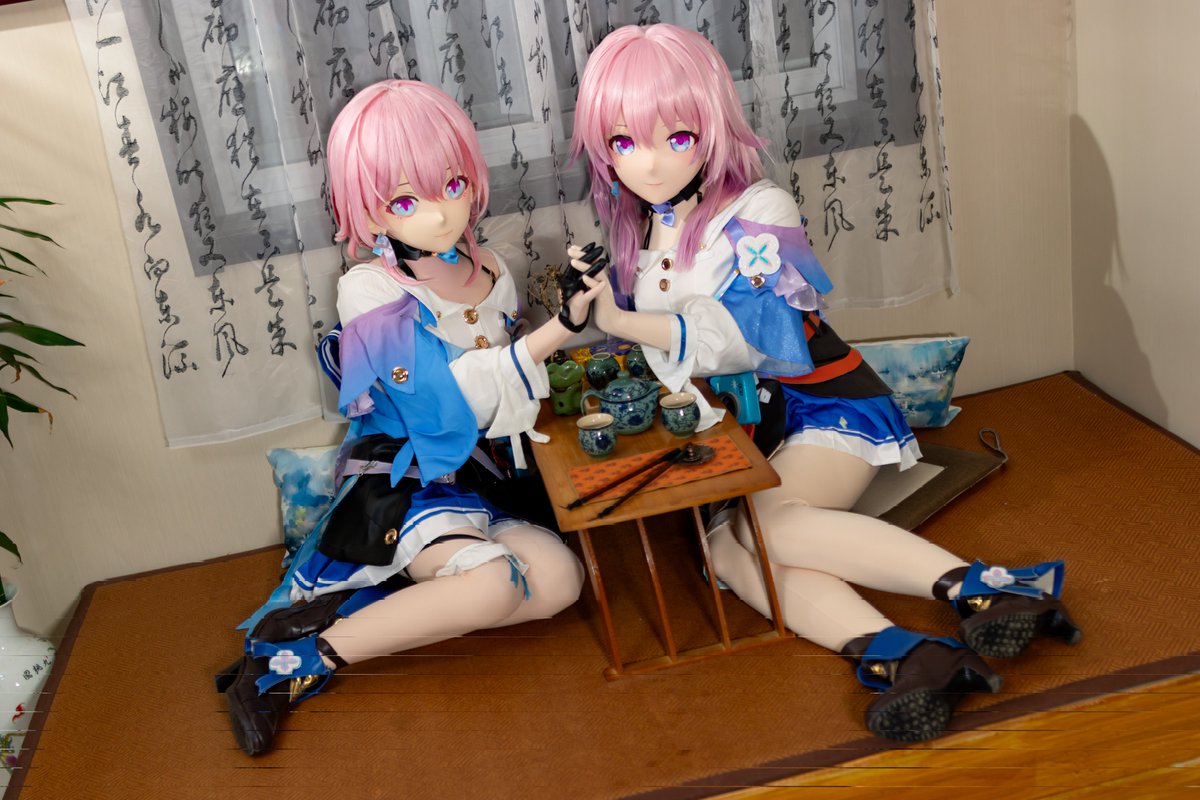 双份的三月双份的可爱(｡&gt;∀&lt;｡)

出镜:<a href="/solar_suona/">嗦辣solarr</a>&amp;我

📷 <a href="/FengZhi_LQ/">风止灬群花落</a> 
#kigurumi #着ぐるみ