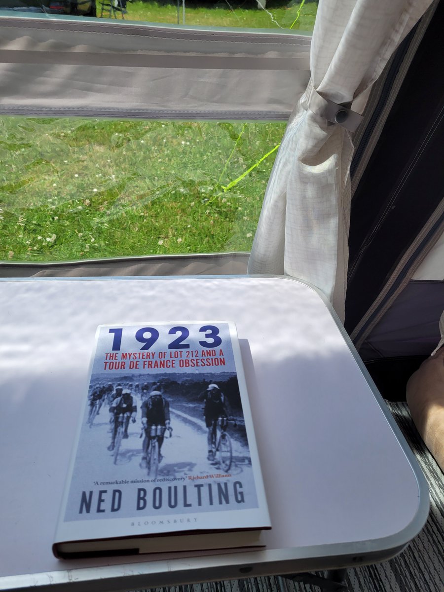 <a href="/nedboulting/">Ned Boulting 🏳️‍⚧️</a> A beautiful summers day in Devon and I've just finished 1923. Absolutely brilliant read !