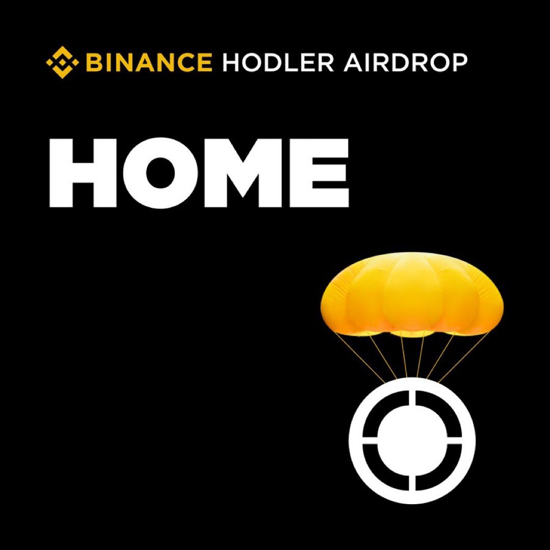 $HOME just hit Binance through the HODLer Airdrop gates.

If you had $BNB in Simple Earn from June 6–9, you’ve already bagged free $HOME.

This ain’t your usual low-effort DeFi drop - HOME is a crypto superapp listing straight on Binance with:
•10B total supply
•27.2% live