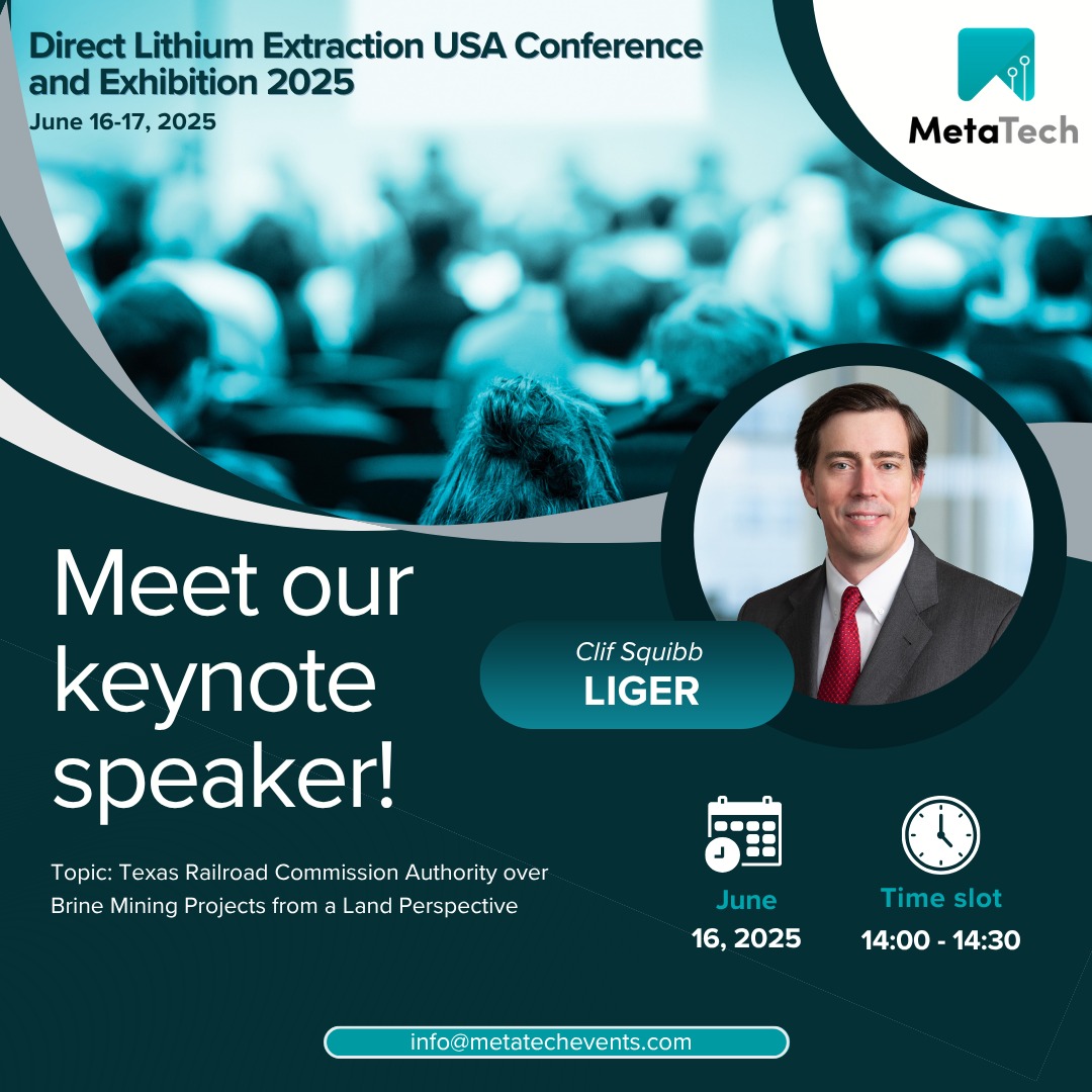 𝐂𝐥𝐢𝐟 𝐒𝐪𝐮𝐢𝐛𝐛, board-certified in Oil, Gas &amp; Mineral Law, joins #DLEUSA2025 to tackle legal &amp; deal challenges in emerging energy projects.

📍 Houston | 🗓️ June 16–17
🔗 directlithiumextractionusa.com/delegate_packa…
#EnergyLaw #Lithium #CleanTech #ClifSquibb