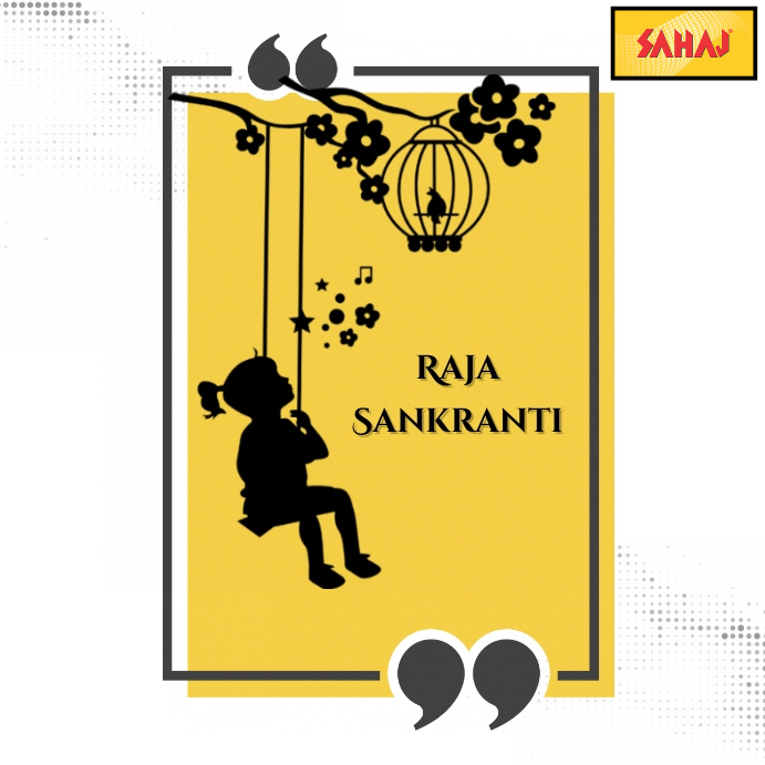 Sahaj_Odisha's tweet photo. ରଜ ପର୍ବର ଶୁଭେଚ୍ଛା. ଏହି ରଜର ଆନନ୍ଦ ଆପଣ ଓ ଆପଣ ପରିବାରର ଜୀବନରେ ସୁଖ, ଶାନ୍ତି ଓ ସମୃଦ୍ଧି ଆଣୁ ଏହା ମହାପ୍ରଭୁ ଜଗନ୍ନାଥ ଙ୍କ ପାଖେ କାମନା ।

#Odisha #Ama_Seva_Kendra #Raja_Festival @CMO_Odisha @SahajRetailltd https://t.co/qjbfDJOEiD