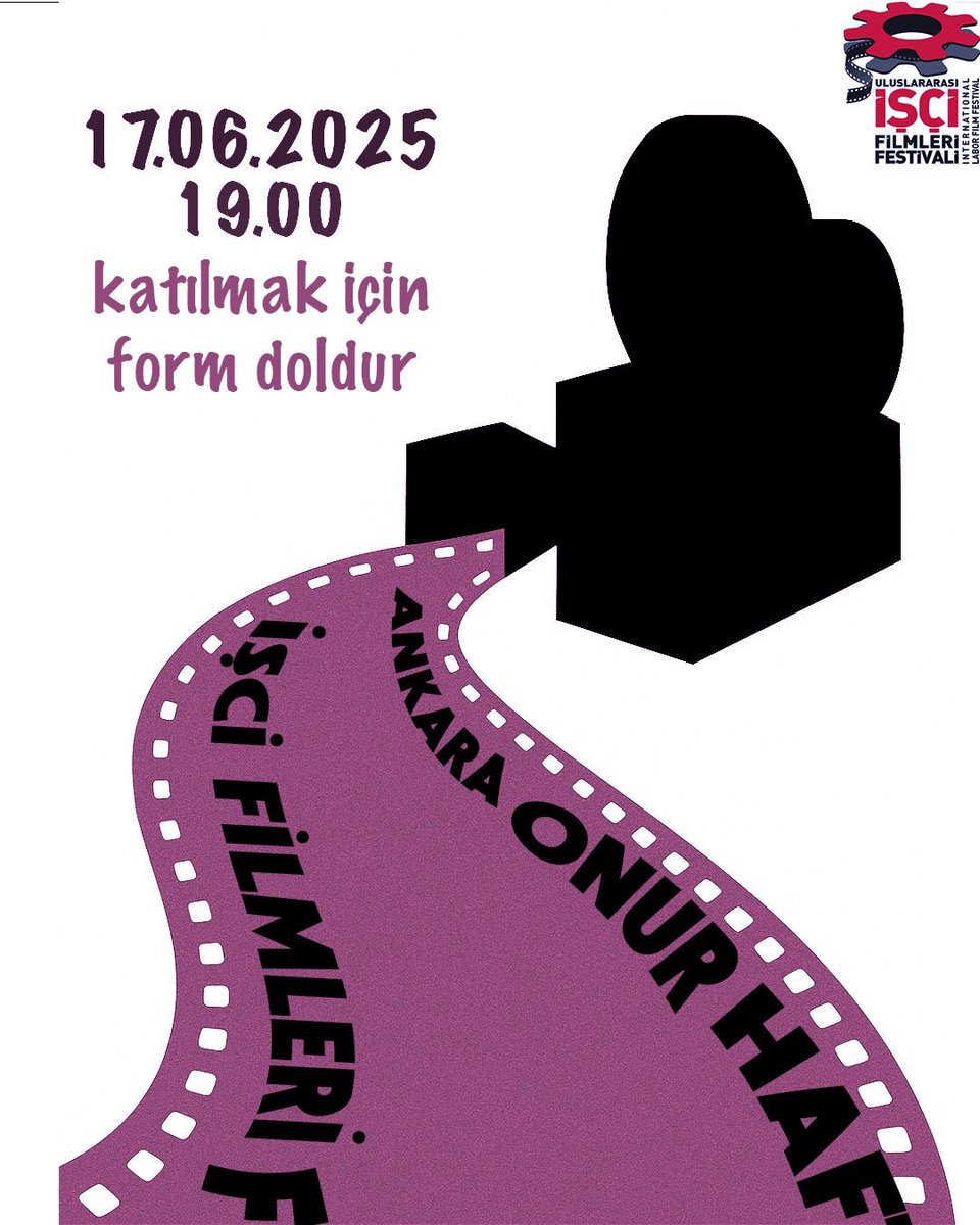 🎬 Ankara Onur Haftası x İşçi Filmleri Festivali 🎬
📅 17 Haziran 2025 Salı
🕖 Saat: 19:00

Bu yıl Ankara Onur Haftası kapsamında, İşçi Filmleri Festivali ile birlikte emeğe, direnişe ve adalete dair hikâyeleri birlikte izliyoruz.