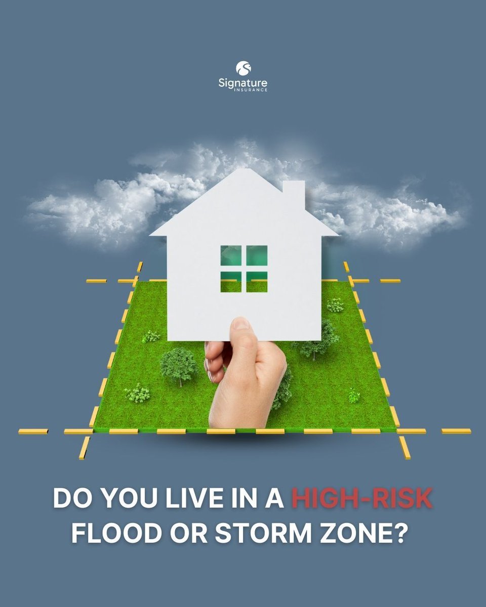 thatsoursig's tweet image. Do you live in a high-risk flood or storm zone? 

Supplemental policies may be your best bet in 2025. 

SIG can help you choose wisely. 

#ExtraCoverage #FloodInsurance