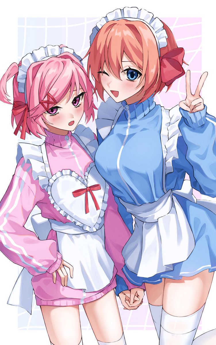 _geppei's tweet image. サヨナツジャージメイド🎀

#DDLC
#DDLCfanart