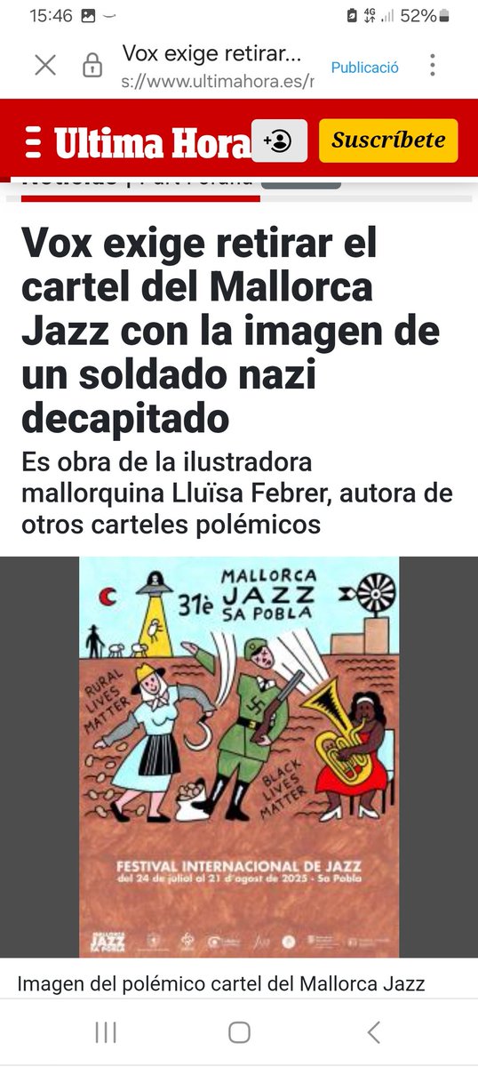 joanturrebassa's tweet image. Gran cartell de na Lluïsa Febrer
Fora nazis!