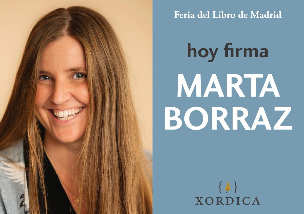 Xordica Editorial (@xordica) on Twitter photo Penúltimo día de la <a href="/FLMadrid/">Feria del Libro de Madrid</a>. Hoy nos acompaña durante toda la jornada la escritora <a href="/MartaBorrazSen/">Marta Borraz Sen</a>, que firma ejemplares de su novela AÑOS DE VIDA (7ª edición). Caseta n° 186, Xordica-Contraseña. Penúltimo día de la <a href="/FLMadrid/">Feria del Libro de Madrid</a>. Hoy nos acompaña durante toda la jornada la escritora <a href="/MartaBorrazSen/">Marta Borraz Sen</a>, que firma ejemplares de su novela AÑOS DE VIDA (7ª edición). Caseta n° 186, Xordica-Contraseña.