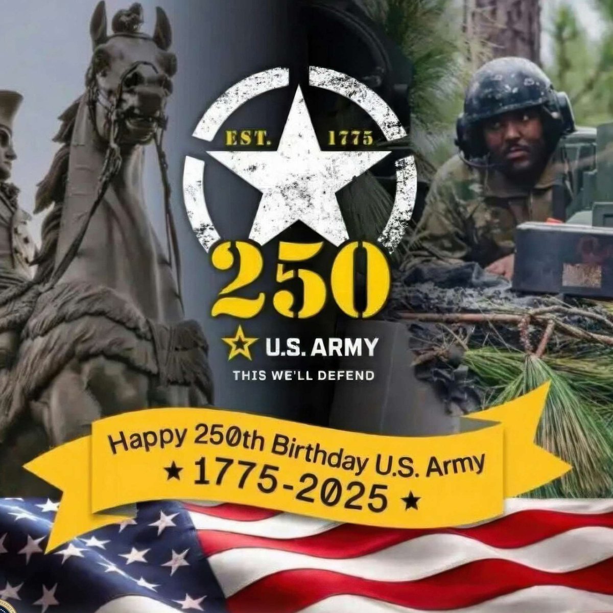 Marmi_energy's tweet photo. Happy 250th Birthday U.S. Army 🦅🇺🇸🔥 https://t.co/JBUHMizklo