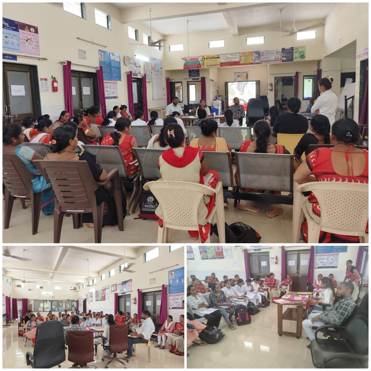 Today Review Meeting By Res. THO Sir  at PHC Koparli all Staff Regarding All Health Programme