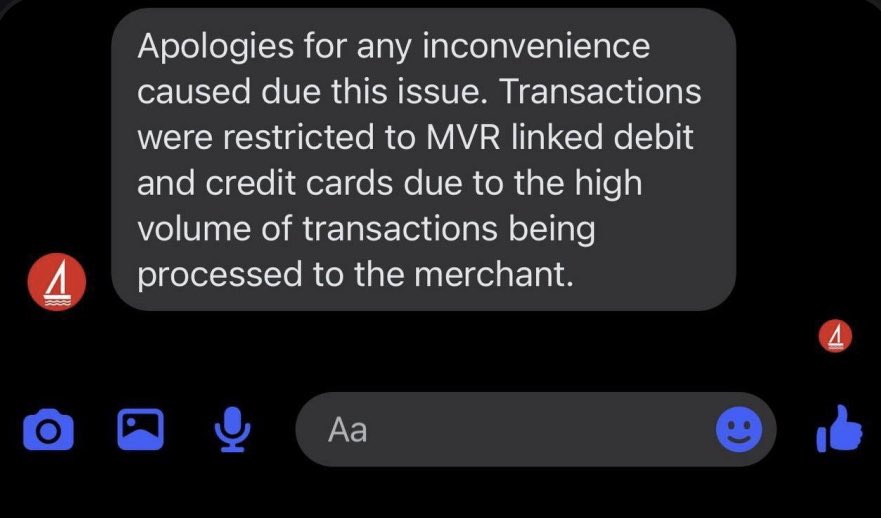 jubraanshareef's tweet image. Popular website OffGamers now blocked… because too many people use it?? How is that a valid justification??

@bankofmaldives