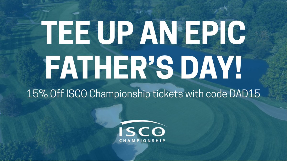 Swing into the ISCO Championship This Father's Day! ⛳Treat Dad to the action this summer — 15% OFF Grounds Access with code DAD15 🎟️Limited time only — grab your tickets today! 
hubs.la/Q03s6Ckv0