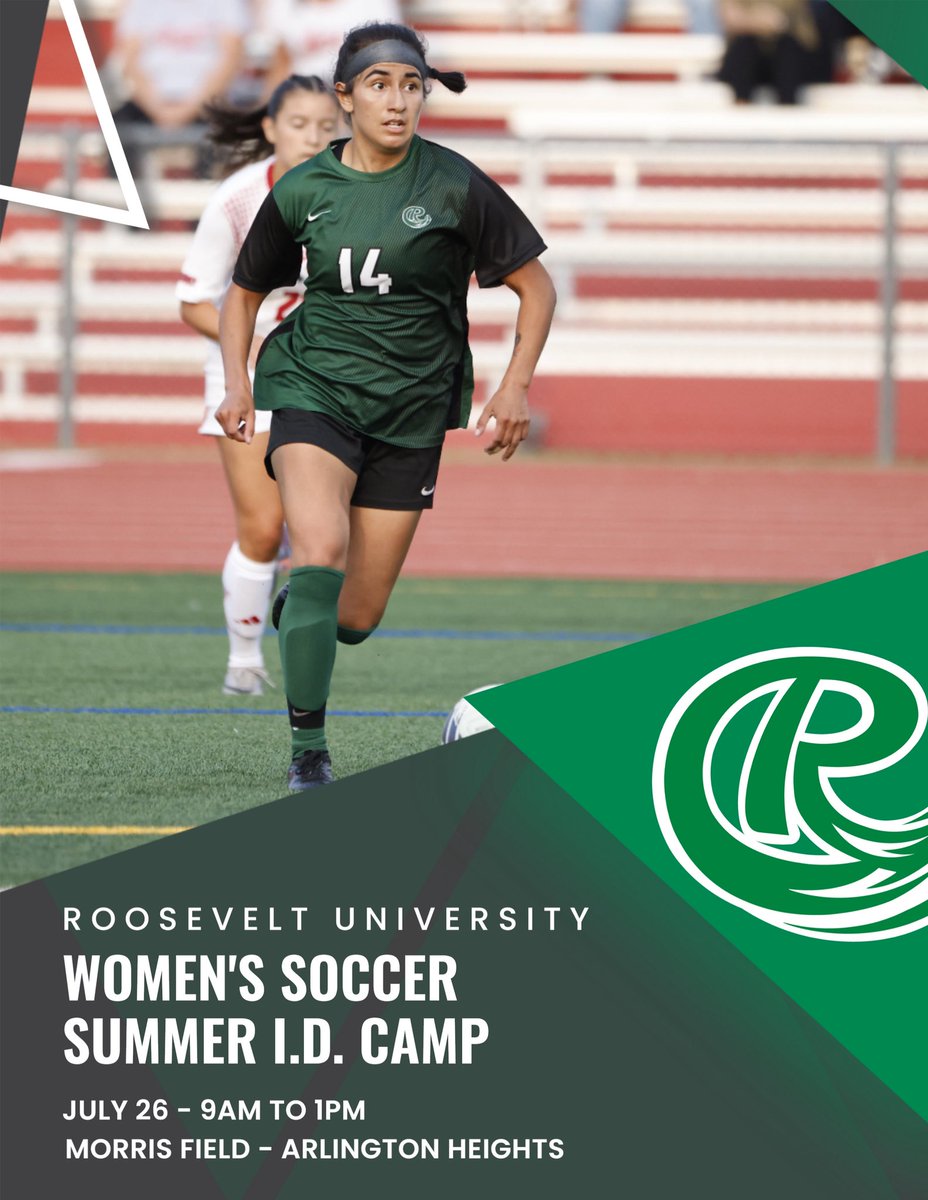 Roosevelt University Women's Soccer (@rulakerswsoc) on Twitter photo Are you interested in becoming a Laker & playing NCAA DII soccer in downtown Chicago? 
Join us for our Summer I.D. Camp on July 26 with more info & registration at the link below.
tinyurl.com/5y6cc45c Are you interested in becoming a Laker & playing NCAA DII soccer in downtown Chicago? 
Join us for our Summer I.D. Camp on July 26 with more info & registration at the link below.
tinyurl.com/5y6cc45c