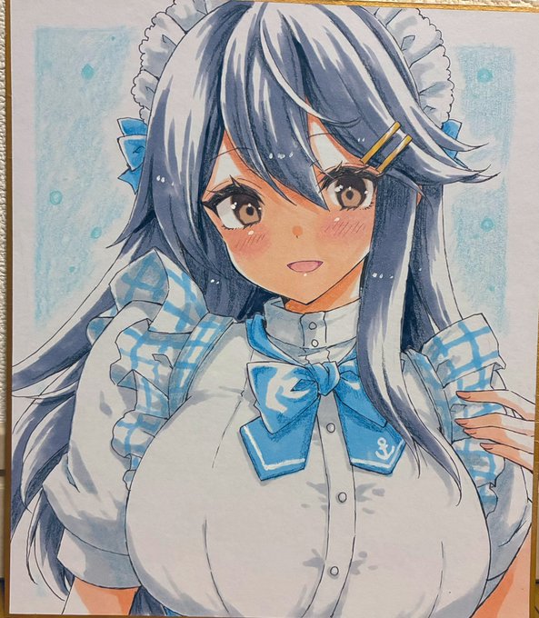 榛名ちゃん色紙も塗った! 