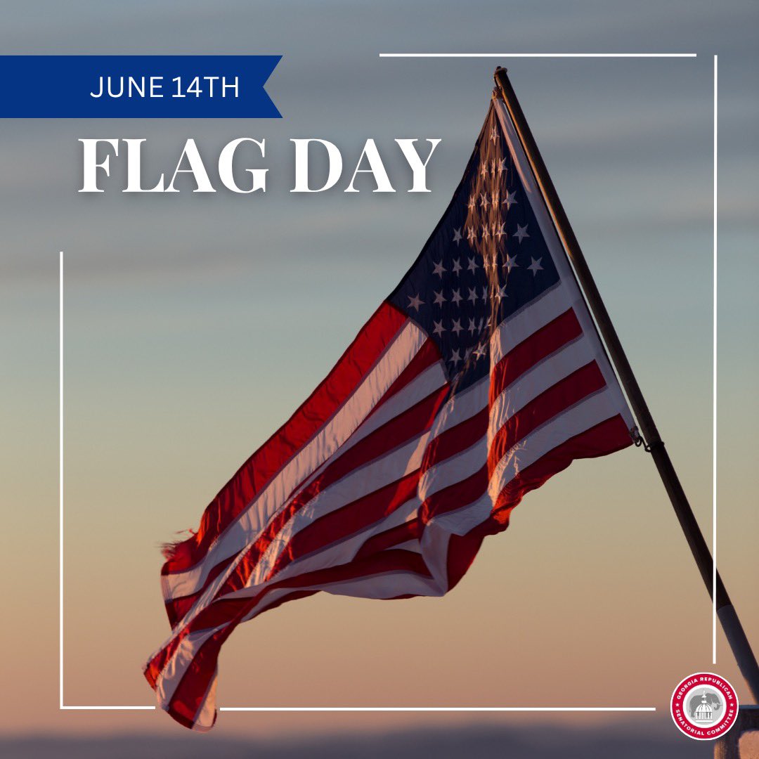 GASenateGOP's tweet image. From the mountains to the coast, Georgians stand proud under the Red, White, and Blue. Happy Flag Day! 🇺🇸