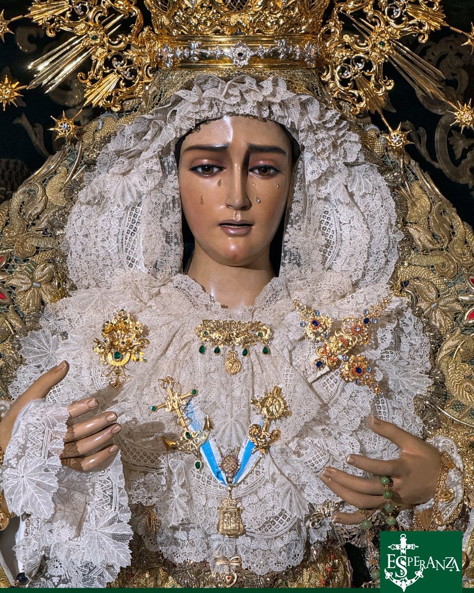EsperanzaHuelva's tweet photo. Nuestra Señora de la Esperanza ya se encuentra entronizada en su paso de palio para su Procesión Extraordinaria del 21 de Junio.

Toda la información en: https://t.co/CCyDALdhz9 https://t.co/0oMRP6JfFM