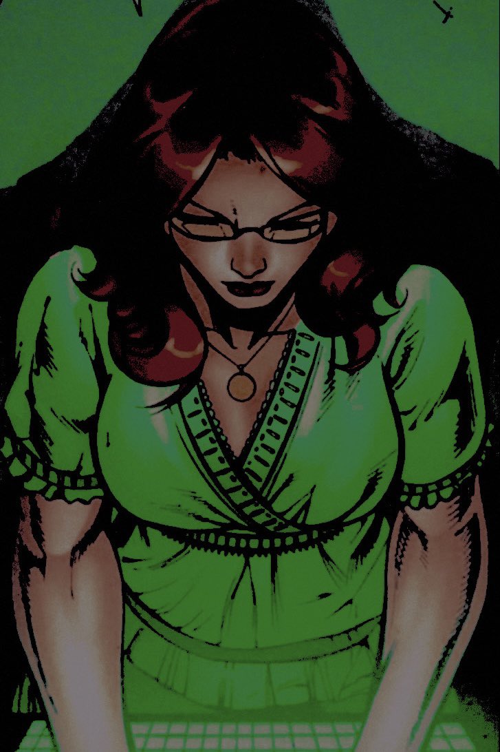 Sweat lines her brow, the air conditioning is on the fritz again. . . 

Just another repair Barbara will have to do. After the heat gets unbearable, of course.