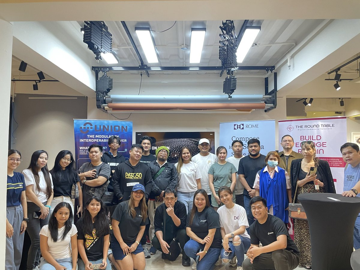 LFGTRT's tweet photo. Meaningful connections and forward-thinking conversations .✨ 

Thank you to everyone who joined the intimate community meetup by @RomeProtocol and @union_build    organized by @lfgtrt last June 7, 2025 as one of the Philippine Blockchain Week 2025 official side event. 🥳 https://t.co/gvLyPKZgTE