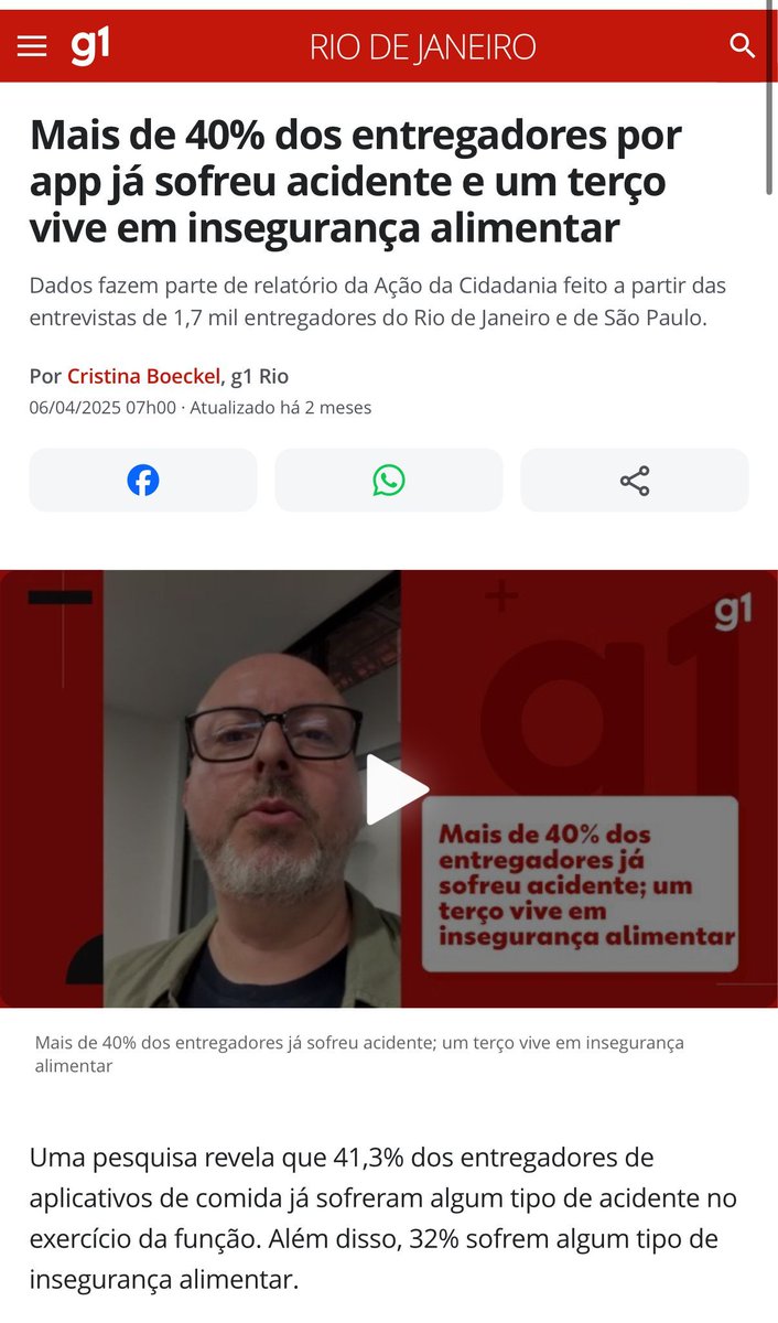 1 a cada 3 pessoas que criam a riqueza das startups de entrega de comida, está com fome.