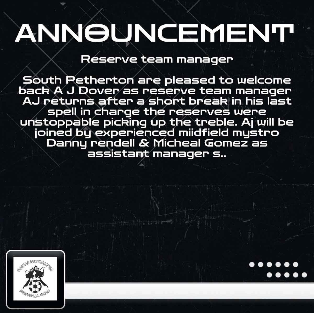 South Petherton FC tweet media