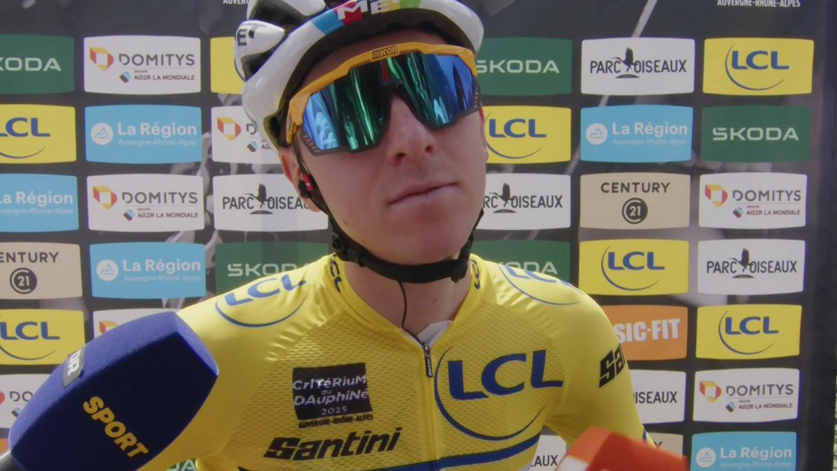 🐐"Merhaba, ben Tadej Pogacar. Yokuşta atak yapmak benim için nefes alıp vermek gibidir."💛

#Dauphiné