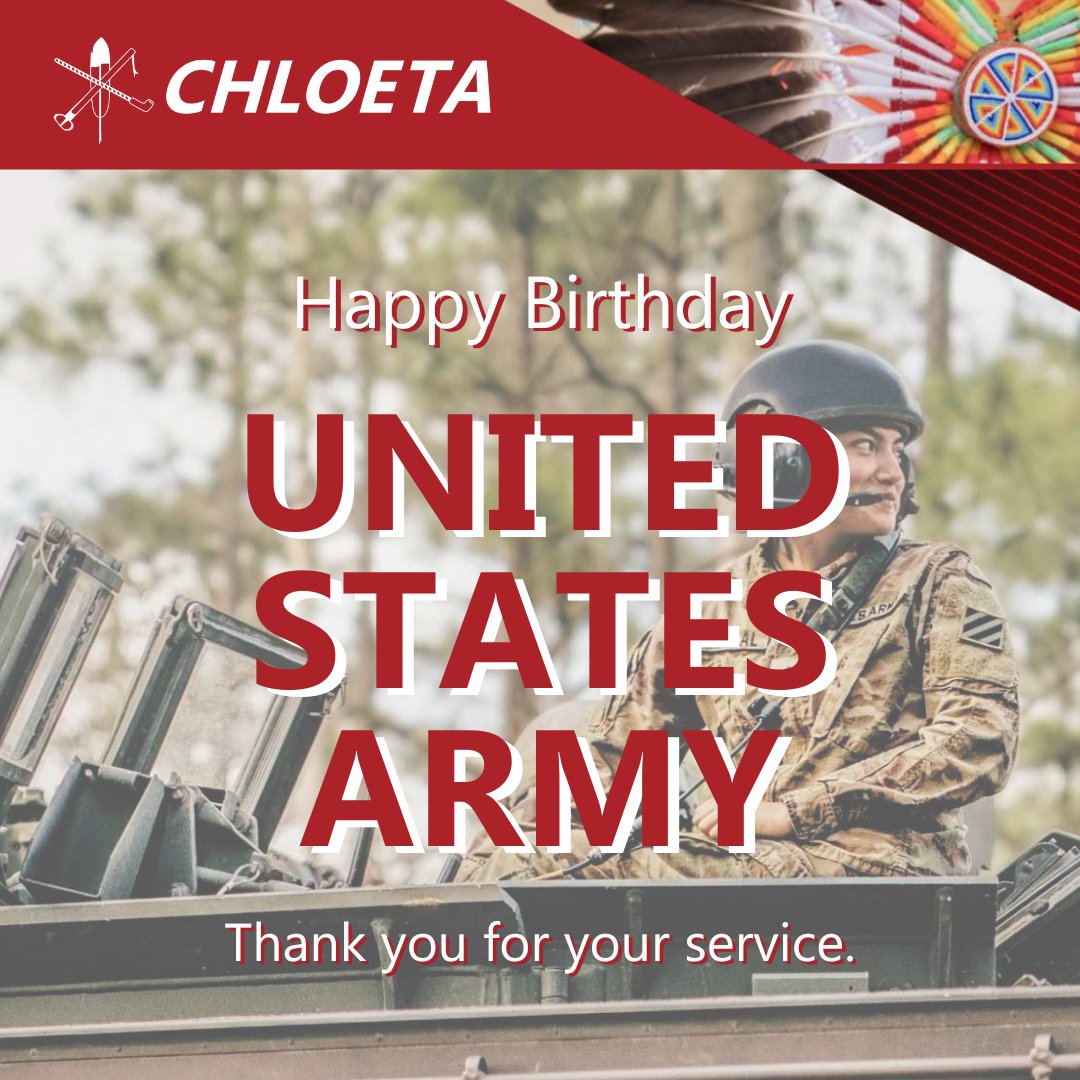 teamchloeta's tweet image. Happy Birthday to the United States Army! Honoring the strength, dedication, and sacrifice of all who serve and protect our nation. Thank you for your service. Hooah!

#USArmy #GovCon #SmallGovCon #HomelandSecurity #EmergencyManagement #TeamChloeta #WorkThatMatters