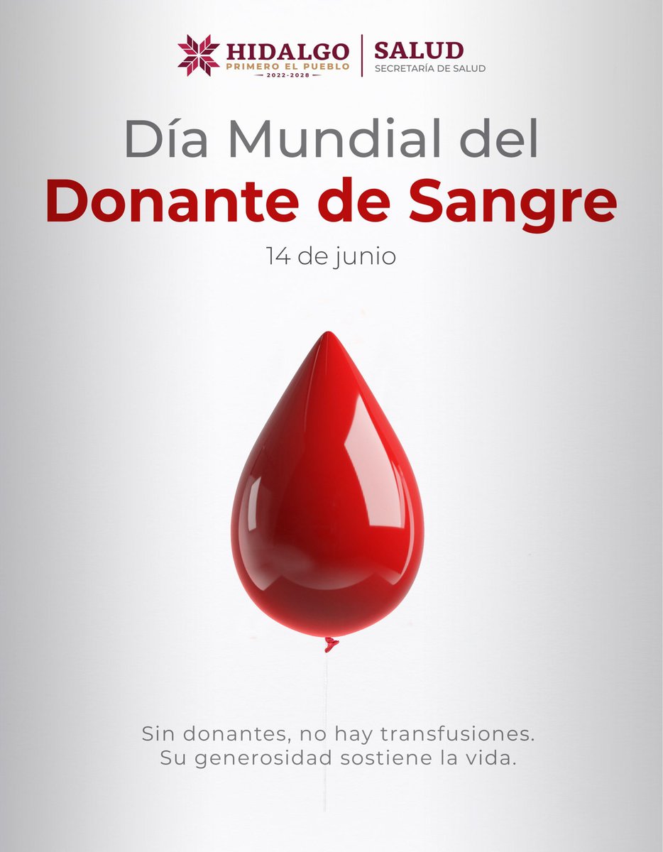 🗓️ 14 de junio | Día Mundial del Donante de Sangre 🩸

Hoy reconocemos a quienes donan de forma voluntaria y salvan vidas cada día. Una sola donación puede ayudar hasta a 3 personas. ¡Tú también puedes ser parte!

#DíaMundialDelDonanteDeSangre #PrimeroTuSalud