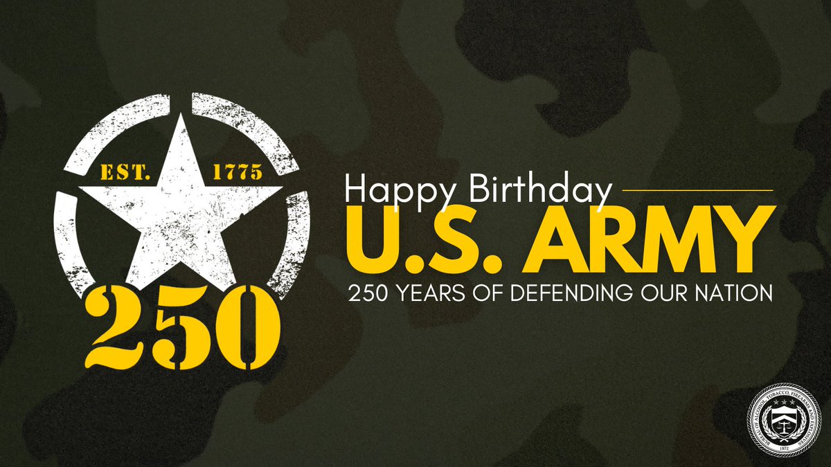 Happy 250th birthday to the U.S. Army! Today marks two and a half centuries of bravery and dedication since its creation by the Continental Congress in 1775. This year’s theme, “This we’ll defend,” was used as a battle cry by the Continental Army. Thank you for your service!