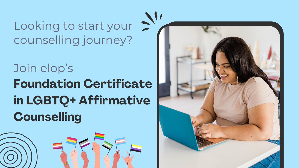 ๐ณ๏ธโ๐elop LGBT mental health and wellbeing (@elop_lgbt) on Twitter photo ๐ Train to Support LGBTQ+ Lives with Confidence ๐
Open to LGBTQ+ folks & allies | 3-month hybrid course
๐ฉ training@elop.org to join a FREE Online Info Session or request an application pack.
#CounsellingCourses <a href="/lbbdcouncil/">Barking and Dagenham Council</a> <a href="/ThriveLDN/">Thrive LDN</a> <a href="/NHSEnglandLDN/">NHS London</a> ๐ Train to Support LGBTQ+ Lives with Confidence ๐
Open to LGBTQ+ folks & allies | 3-month hybrid course
๐ฉ training@elop.org to join a FREE Online Info Session or request an application pack.
#CounsellingCourses <a href="/lbbdcouncil/">Barking and Dagenham Council</a> <a href="/ThriveLDN/">Thrive LDN</a> <a href="/NHSEnglandLDN/">NHS London</a>